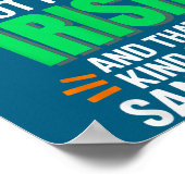 Poster I'm Not Perfect But I Am Irish - Funny Quote  (Coin)