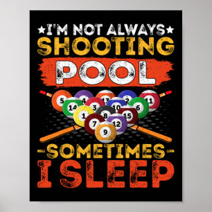 Poster Im Pas Toujours Tirer Piscine - Drôle Joueur De Pi