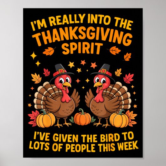 Poster I'm Really Into The Thanksgiving Srt I've Given Th (Devant)