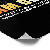 Poster Im Sourd-Mute Sourde-Sourde Sourde Sensibilisation (Coin)