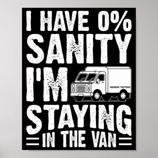 Poster I'm Staying In Tha Van Phasmophobia Gamer Man Wome (Devant)