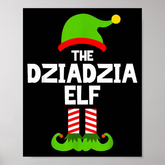 Poster I'm The Dziadzia Elf Christmas Family Pajama Funny (Devant)