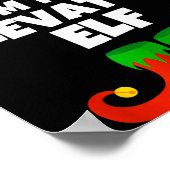 Poster I'm The Elevator Elf Family Pajama Christmas Funny (Coin)