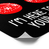 Poster I'm The Elf Inspector Funny Baubles Christmas Elf (Coin)