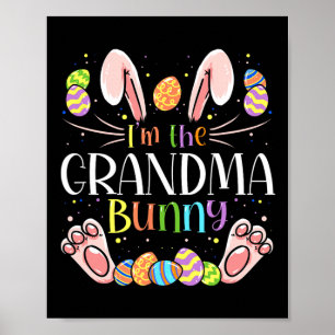 Poster I'm The Grandma Bunny Matching Family Easter Party