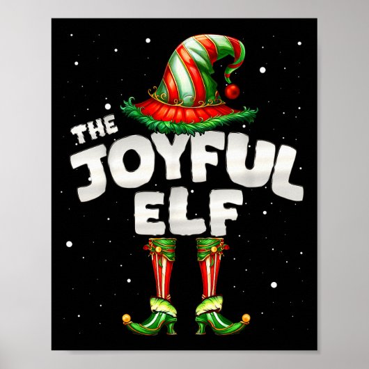 Poster I'm The Joyful Elf Family Matching Group Christmas (Devant)
