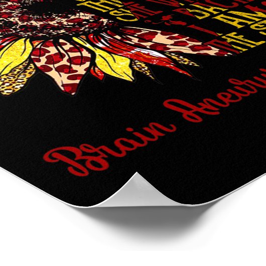 Poster I'm The Storm Sunflower Leopard Brain Aneurysm War (Coin)