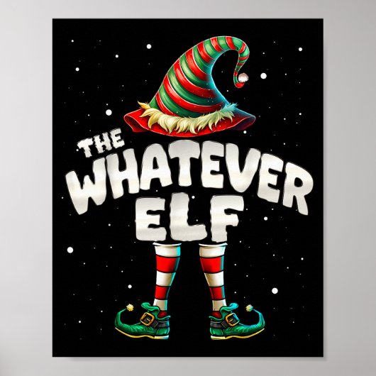 Poster I'm The Whatever Elf Family Matching Group Christm (Devant)