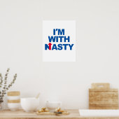 Poster I'm With Nasty Hillary — Election présidentielle 2 (Cuisine)