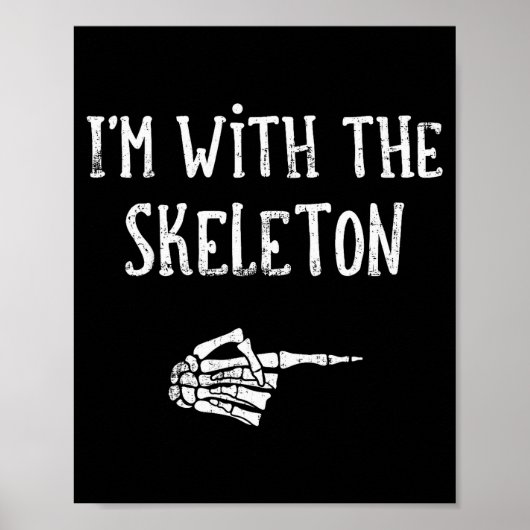 Poster I'm With The Skeleton Matching Couple Costume Hall (Devant)