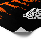 Poster I'm With Witch Skeleton Hand Funny Halloween Husba (Coin)