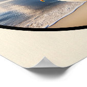 Poster Image 3D circulaire d'un beau pélican Brown (Coin)