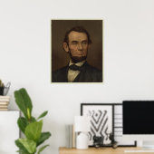 Poster Image Abraham Lincoln encadrée (Bureau à domicile)
