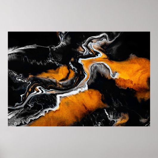 Poster Image acrylique liquide avec peintures mixtes arti (Devant)