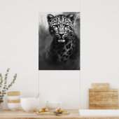 Poster Image Ai, Croquis Au Charbon. Leopard (Cuisine)