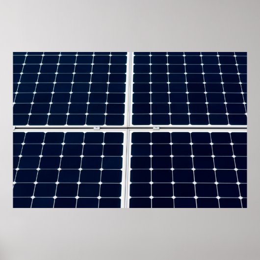 Poster Image amusante d'un panneau solaire (Devant)