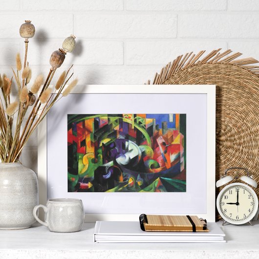 Poster Image avec du bétail par Franz Marc, Art ancien