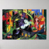 Poster Image avec du bétail par Franz Marc, Art ancien (Devant)