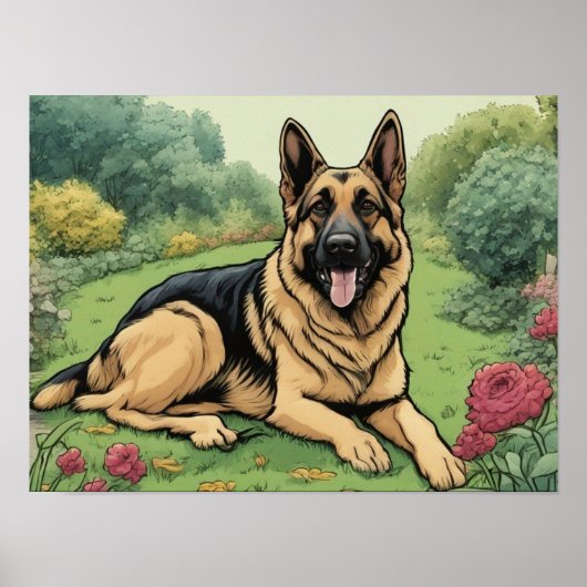 Poster Image berger allemande (Devant)