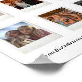 Poster Image Collage photo Anniversaire Personnalisé (Coin)