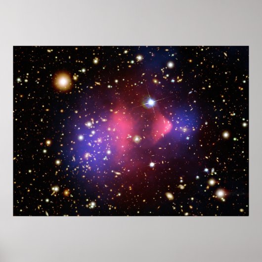 Poster Image composite de Galaxie à lumière visible et à (Devant)