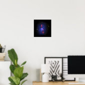 Poster Image composite d'un amas de galaxies (Bureau à domicile)