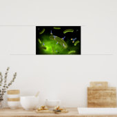 Poster Image Conceptuelle Des Bactéries De Tuage D'Antibe (Cuisine)