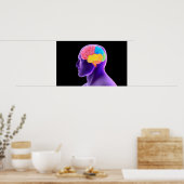 Poster Image Conceptuelle Du Cerveau Humain 7 (Cuisine)