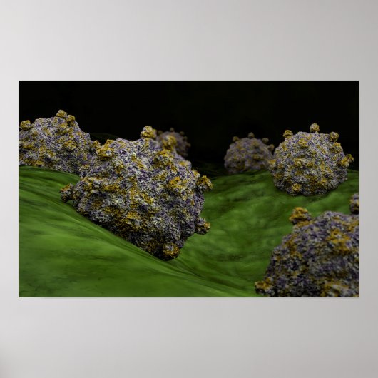 Poster Image Conceptuelle Du Coxsackievirus 1 (Devant)