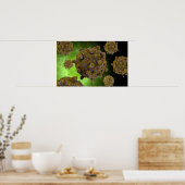 Poster Image Conceptuelle Du Coxsackievirus 2 (Cuisine)