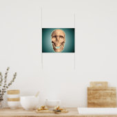 Poster Image Conceptuelle Du Crâne Humain, Vue Avant (Cuisine)