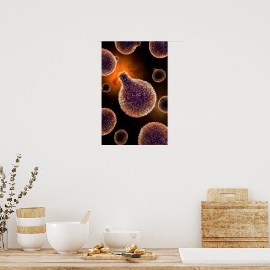 Poster Image Conceptuelle Du Plasmodium Provoquant Le Pal (Cuisine)