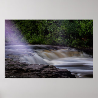 Poster Image couleur complète des célèbres chutes Ocqueoc