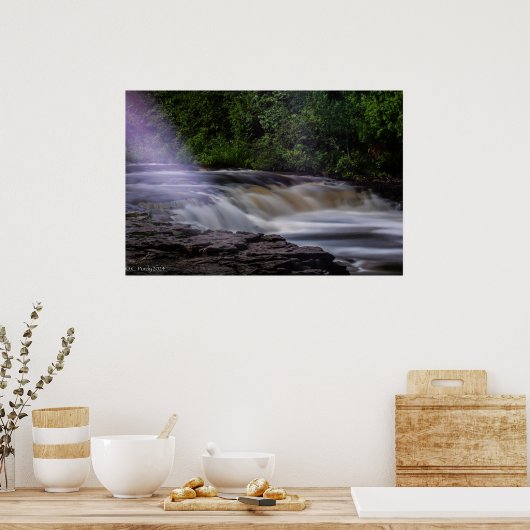 Poster Image couleur complète des célèbres chutes Ocqueoc (Cuisine)