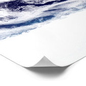 Poster Image couleur vraie de toute la Terre (Coin)