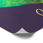 Poster Image d'art de chat bleu gras mou (Coin)