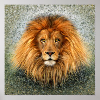 Image d'art de peinture de photographie de lion