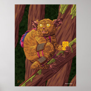 Poster Image d'art fantastique de voleur de forêt de créa