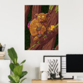 Poster Image d'art fantastique de voleur de forêt de créa (Bureau à domicile)