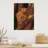Poster Image d'art fantastique de voleur de forêt de créa (Cuisine)
