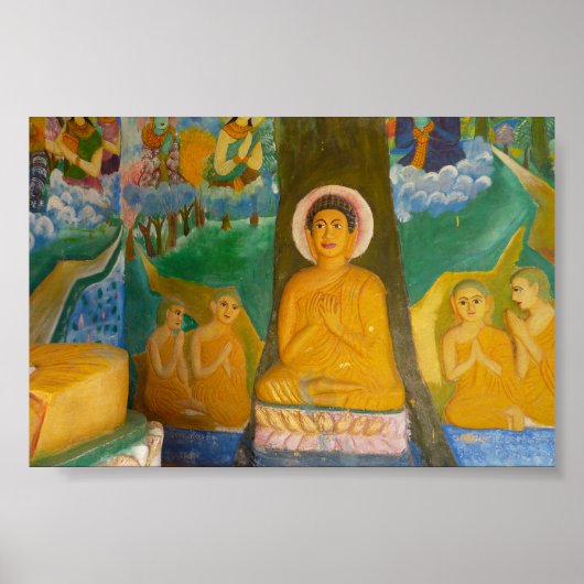 Poster Image de Bouddha cambodgien (Devant)