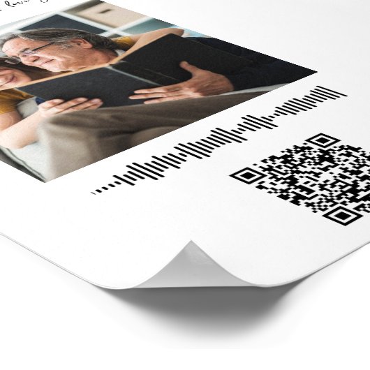 Poster Image de famille du code Qr de l'art Soundwave per (Coin)