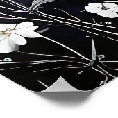 Poster Image de fleurs et d'une fusée dans le ciel (Coin)