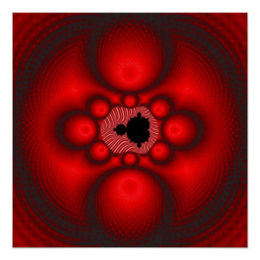 Poster Image de fractale de Mandelbrot de fantasy (Devant)