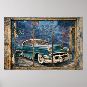 Poster Image de la Chevy '54 sur mur