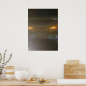Poster Image de la galaxie distante prêtée par gravité (Cuisine)