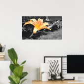 Poster Image de la Lily du jour orange (Bureau à domicile)