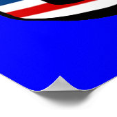 Poster Image de l'Arizona et texte du drapeau des États-U (Coin)