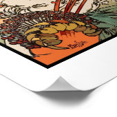 Poster Image de l'artiste rétro Mucha (Coin)