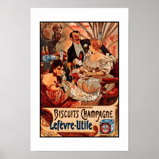 Poster Image de l'artiste rétro Mucha (Devant)